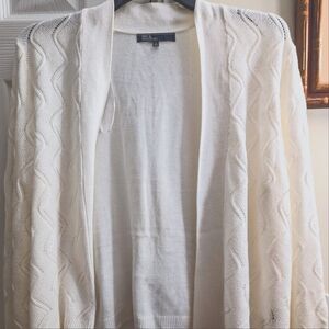 White sweater cardigan
